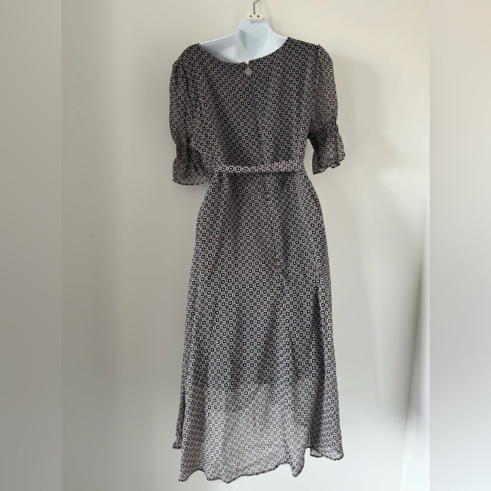 Tommy Hilfiger Womens Printed Faux Wrap Midi Dress - Picture 4 of 6